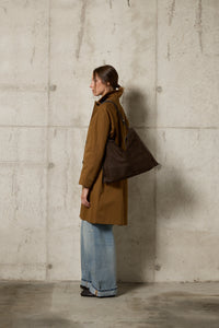 Naike L Nabuk Struzzo Dark Brown