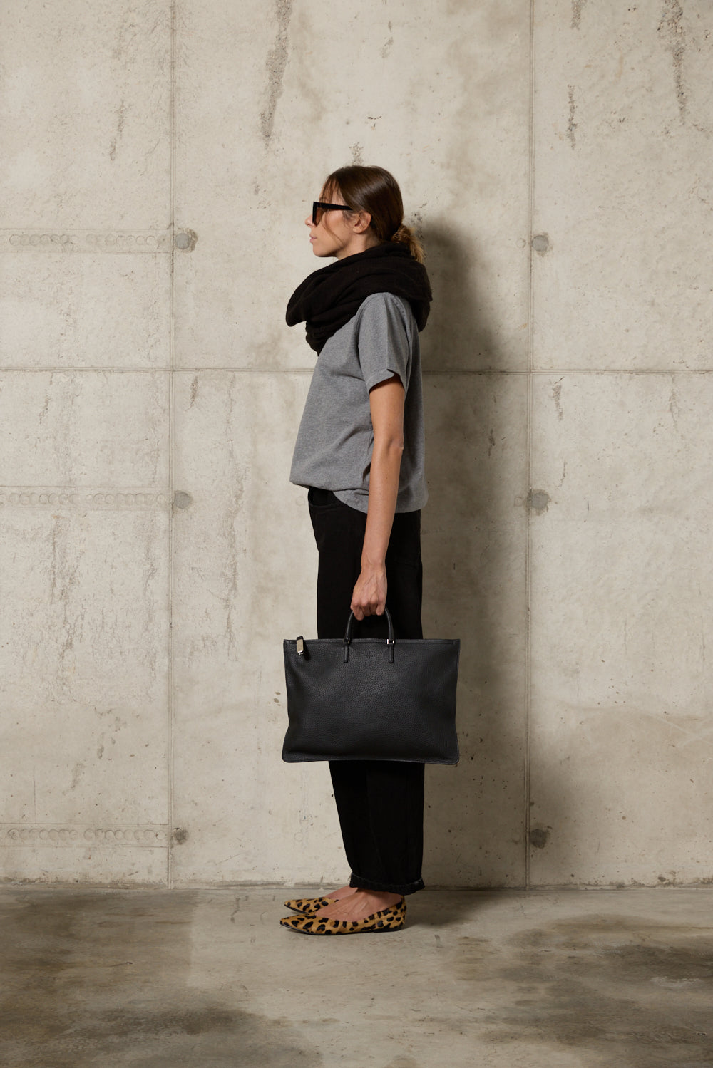 Aiko M Full Grain Nero