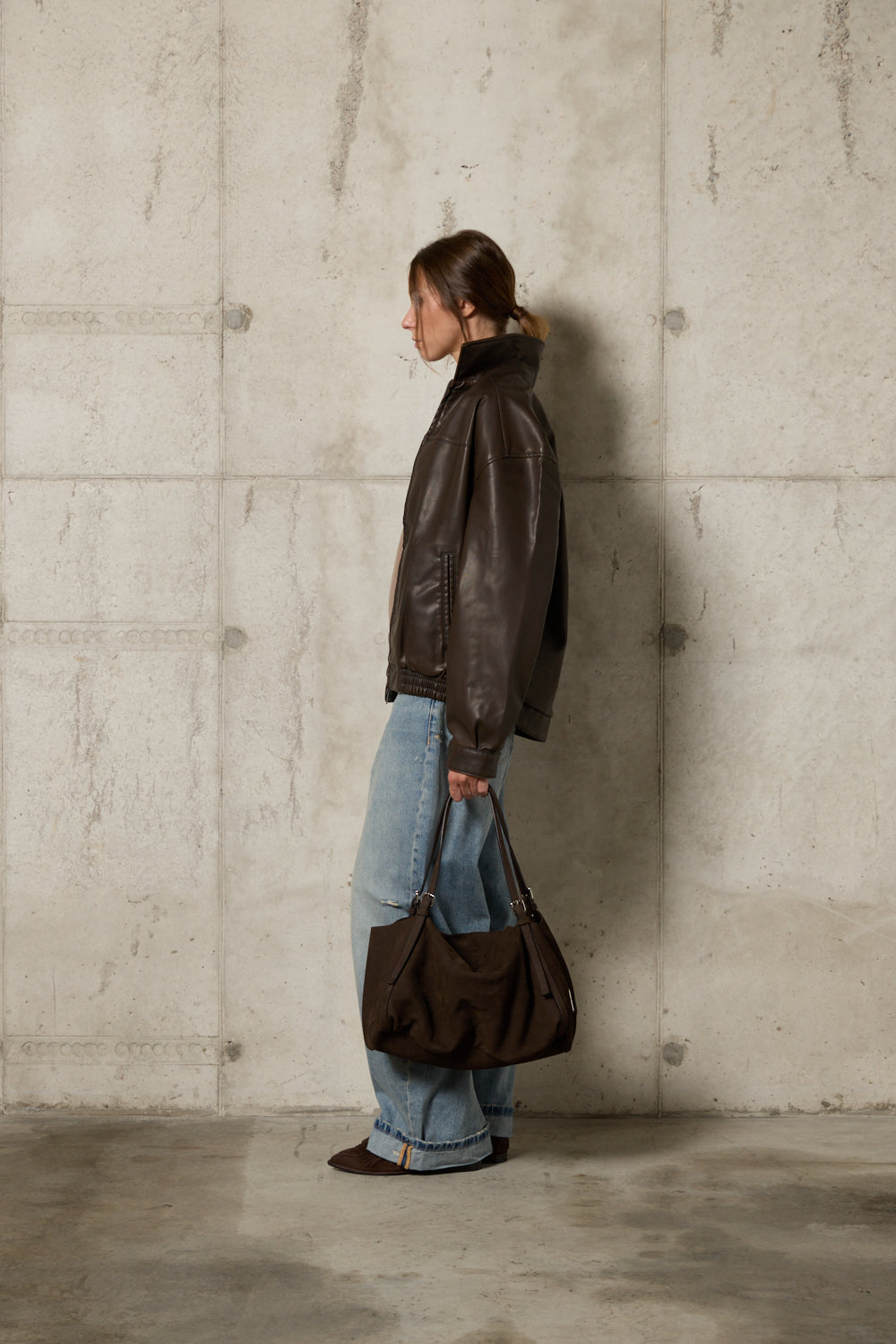 Allegra M Nabuk Dark Brown