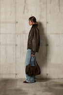 Allegra M Nabuk Dark Brown