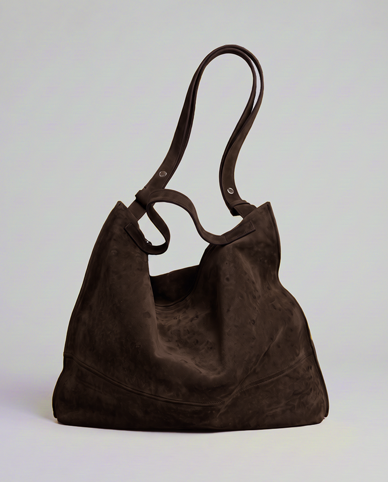 Naike L Nabuk Struzzo Dark Brown